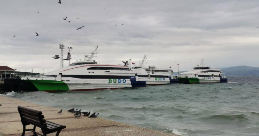 Marmara’da hava koşulları nedeniyle bazı seferler iptal edildi